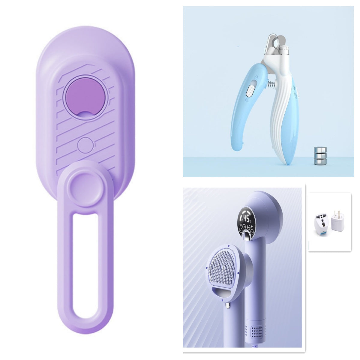 Professional Pet Nail Clippers with Built-In LED Light
