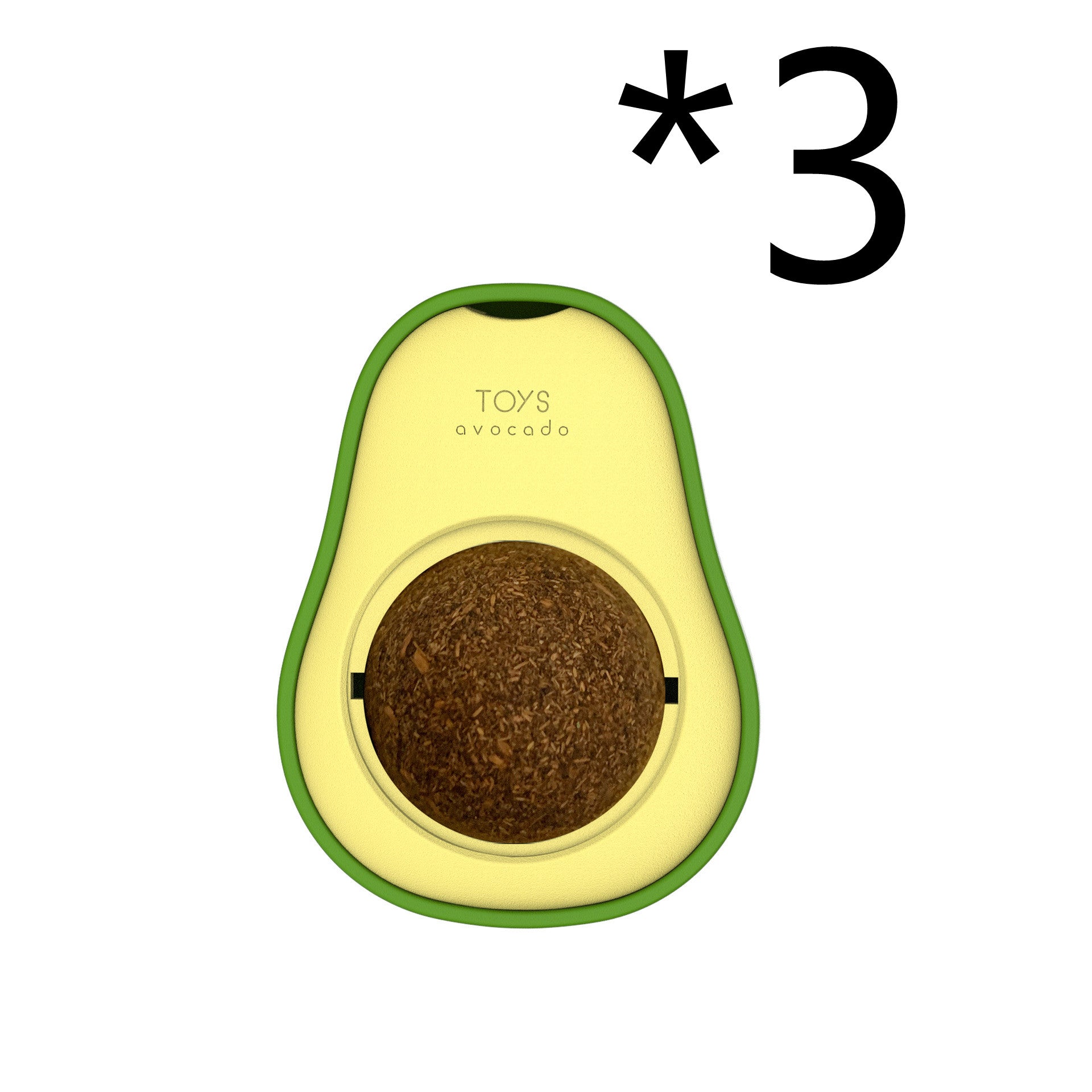 Avocado Catnip Ball Toy - 360° Self-Rolling Cat Mint Toy