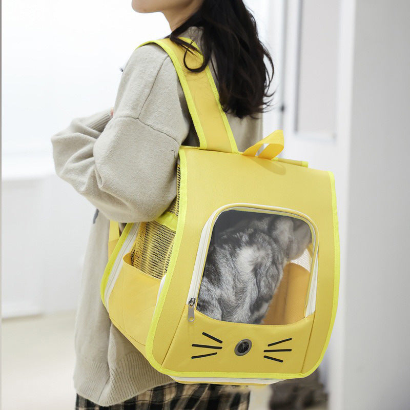 Breathable Pet Carrier Backpack for Cats & Small Dogs