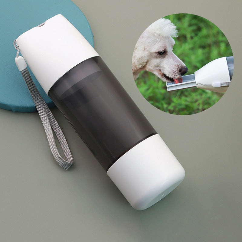 2-in-1 Portable Pet Water & Food Bottle for Dogs & Cats