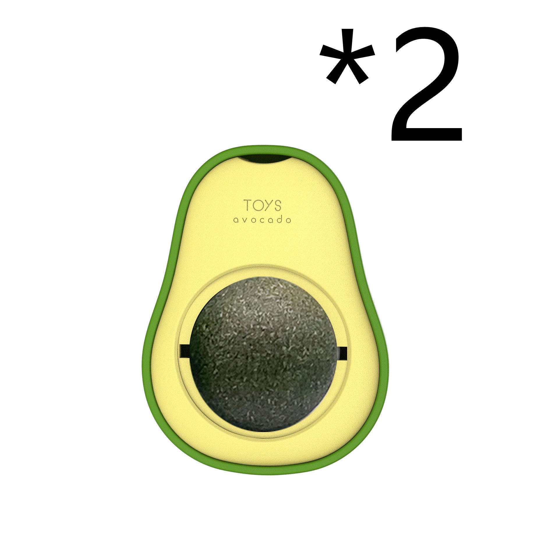 Avocado Catnip Ball Toy - 360° Self-Rolling Cat Mint Toy