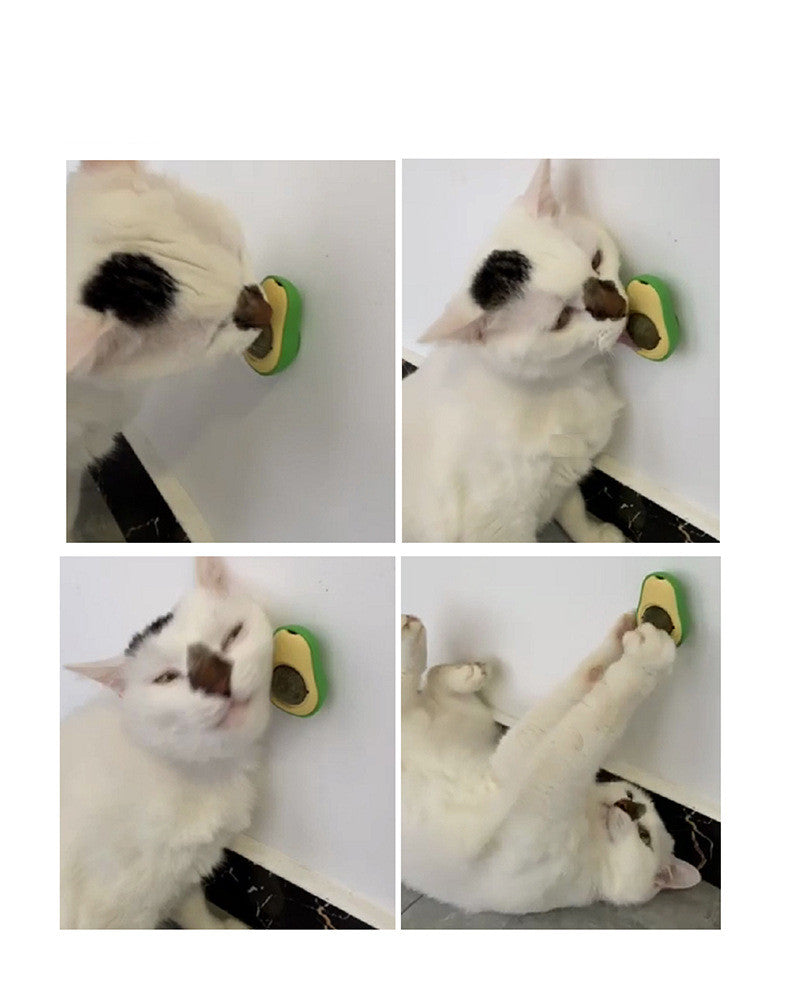 Avocado Catnip Ball Toy - 360° Self-Rolling Cat Mint Toy