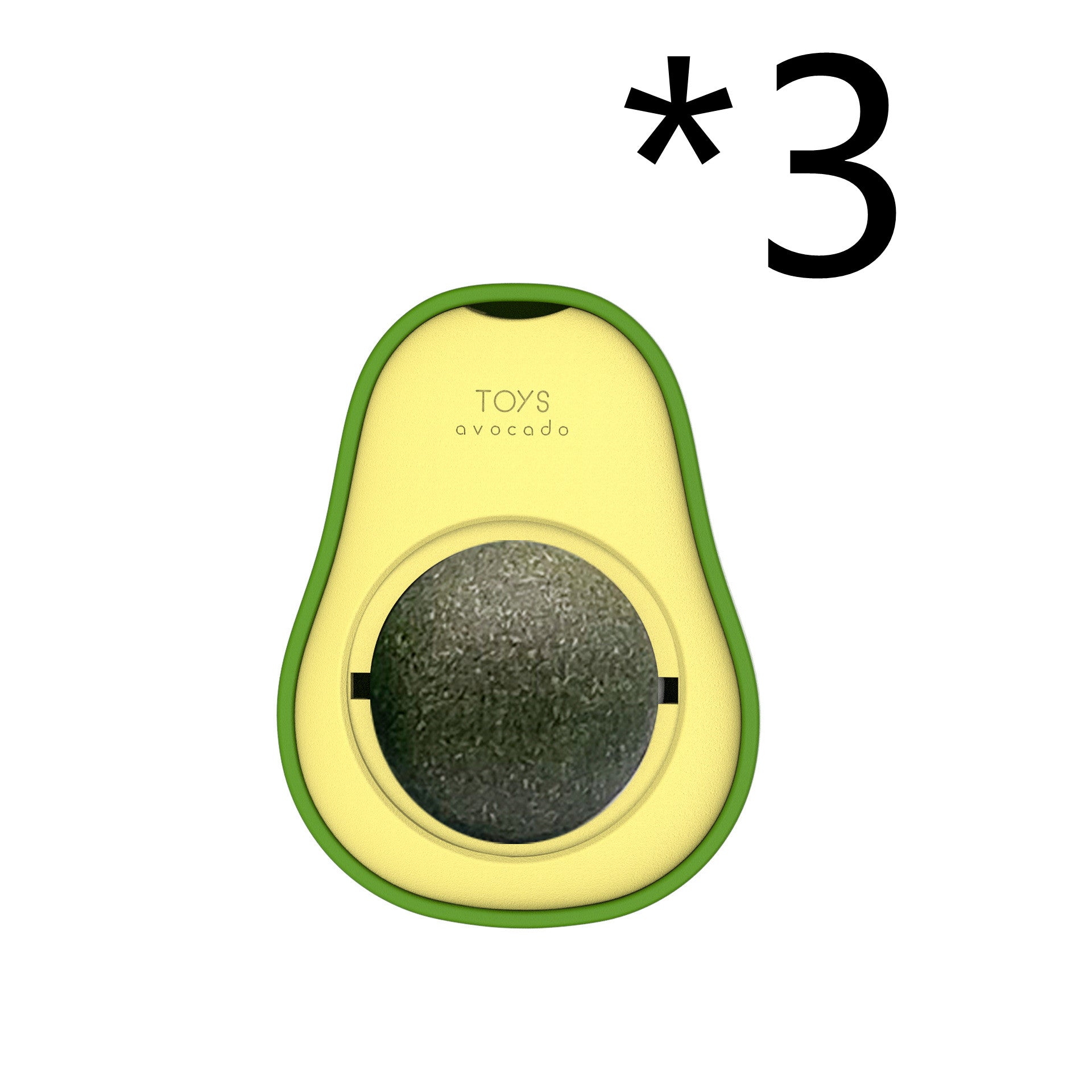 Avocado Catnip Ball Toy - 360° Self-Rolling Cat Mint Toy