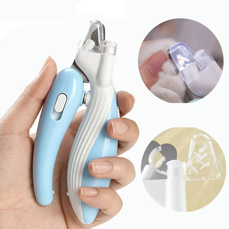 Professional Pet Nail Clippers with Built-In LED Light