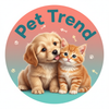 Pet Trend Logo with Puppy & Kitten